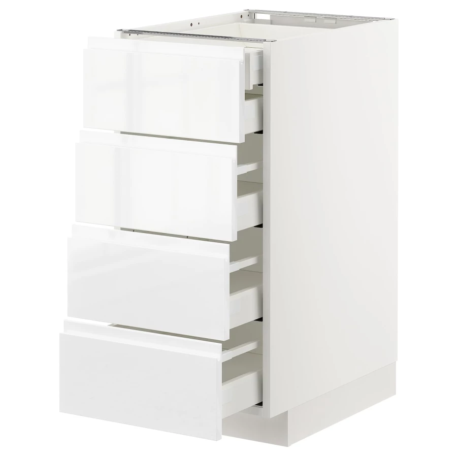 Напольный кухонный шкаф  - IKEA METOD MAXIMERA, 88x62x40см, белый, МЕТОД МАКСИМЕРА ИКЕА (изображение №1)