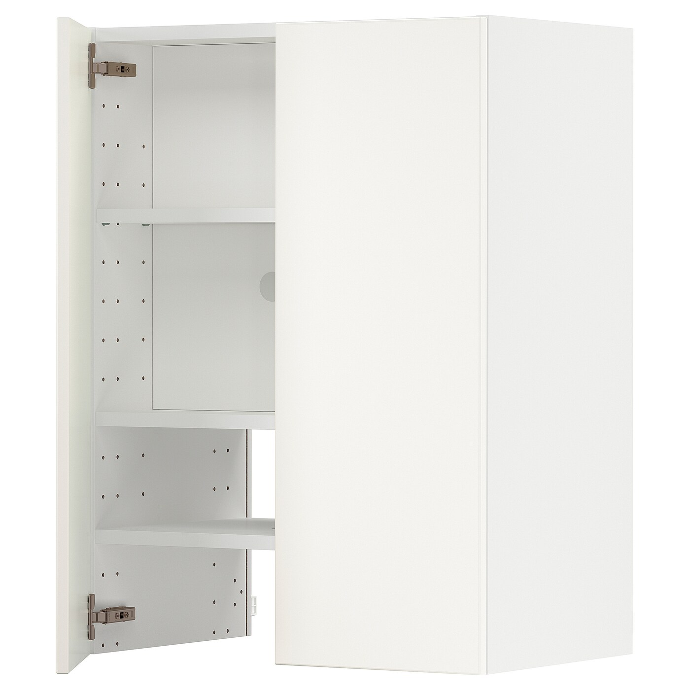 Навесной шкаф с полкой - METOD IKEA/ МЕТОД ИКЕА, 60х80 см, белый/темно-зеленый