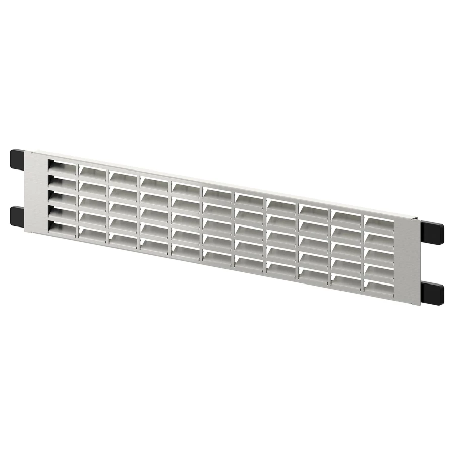 Вентилируемый цоколь - METOD IKEA/МЕТОД ИКЕА, 45х7,7 см, серебряный (изображение №1)