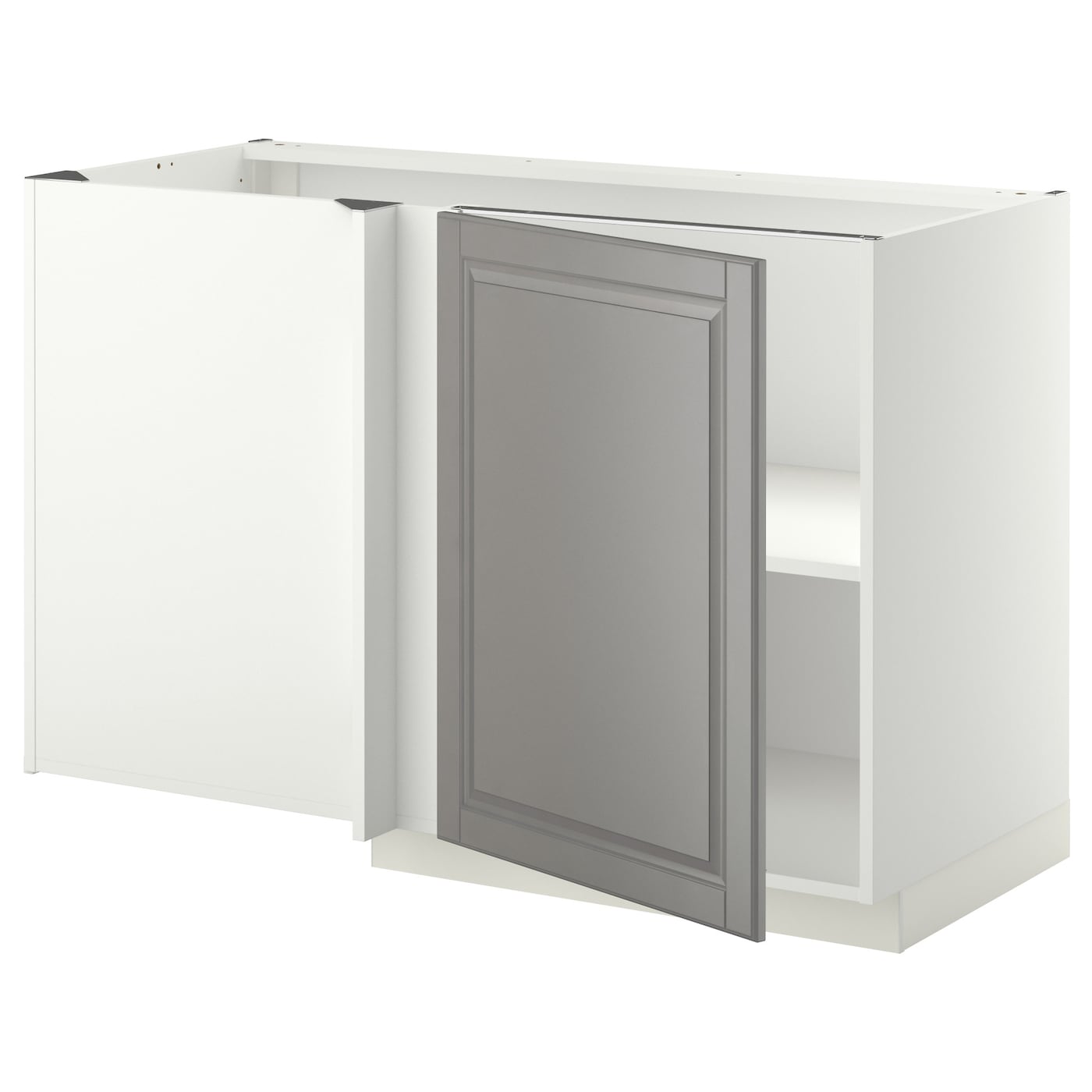 Напольный кухонный шкаф  - IKEA METOD, 88x67,5x127,5см, белый/серый, МЕТОД ИКЕА
