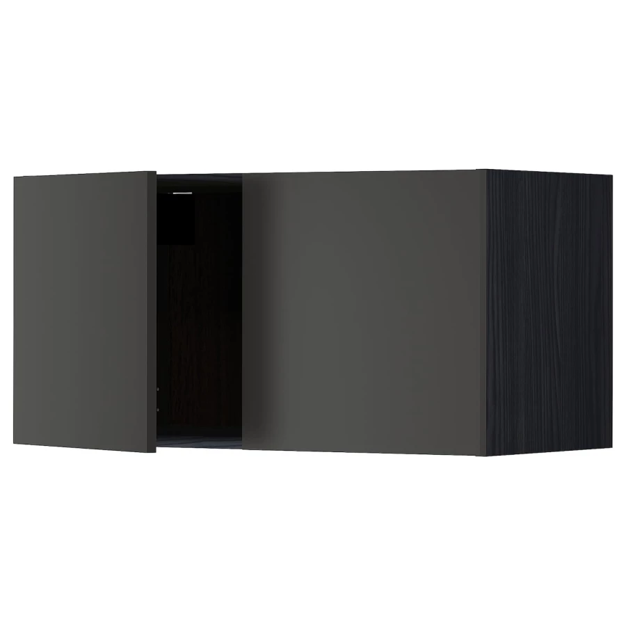 Навесной шкаф - METOD IKEA/ МЕТОД ИКЕА, 40х80 см, черный (изображение №1)