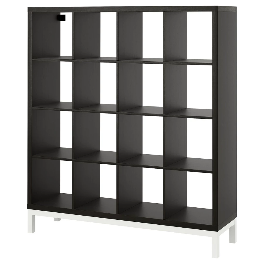 Стеллаж - IKEA KALLAX, 147х39х164 см, черно-коричневый/белый, КАЛЛАКС ИКЕА (изображение №1)