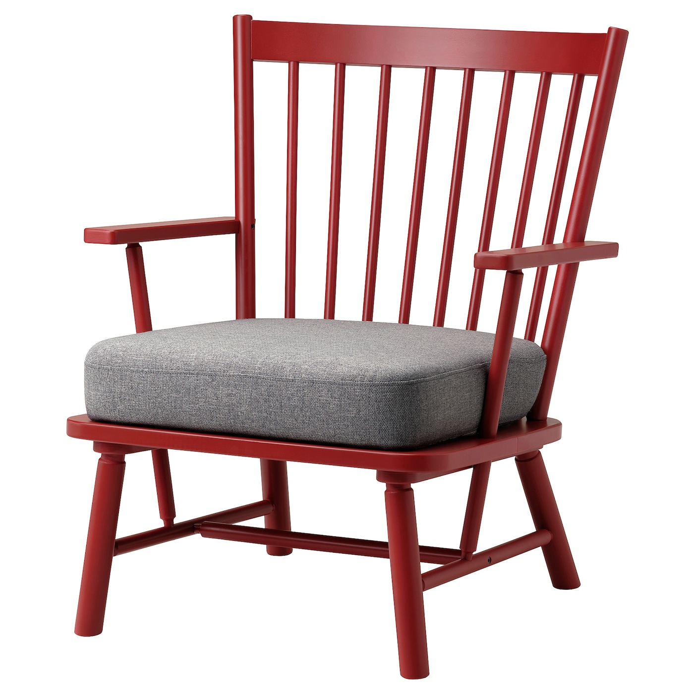 Кресло - IKEA PERSBOL, 69х70х84 см, коричнево-красный/серый, ПЕРСОБОЛ ИКЕА