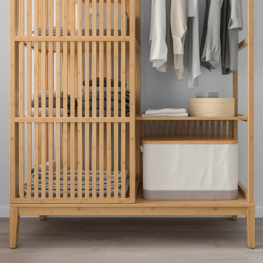 Ящик для одежды - NORDKISA IKEA/НОРДКИСА ИКЕА, 47х120х186 см, свело-коричневый (изображение №9)