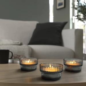 Второе фото. Чайная свеча без запаха - IKEA GLIMMA/ГЛИММА ИКЕА, 6 см, белый, 24 шт