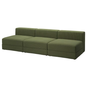 Диван 4-местный - iKEA JÄTTEBO/JATTEBO, 71x95x285 см, зеленый, ЙЕТТЕБО ИКЕА