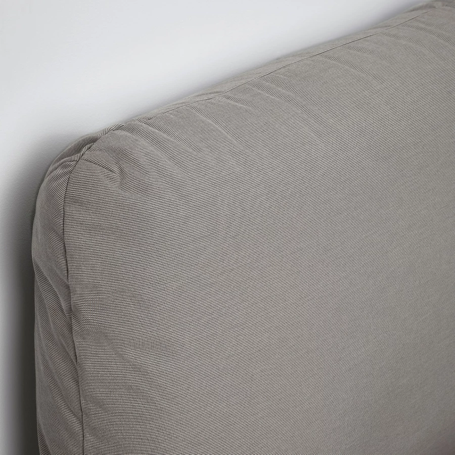 Каркас кровати с мягкой обивкой - IKEA SAGESUND, 200х160 см, серый, САГЕСУНД ИКЕА (изображение №8)