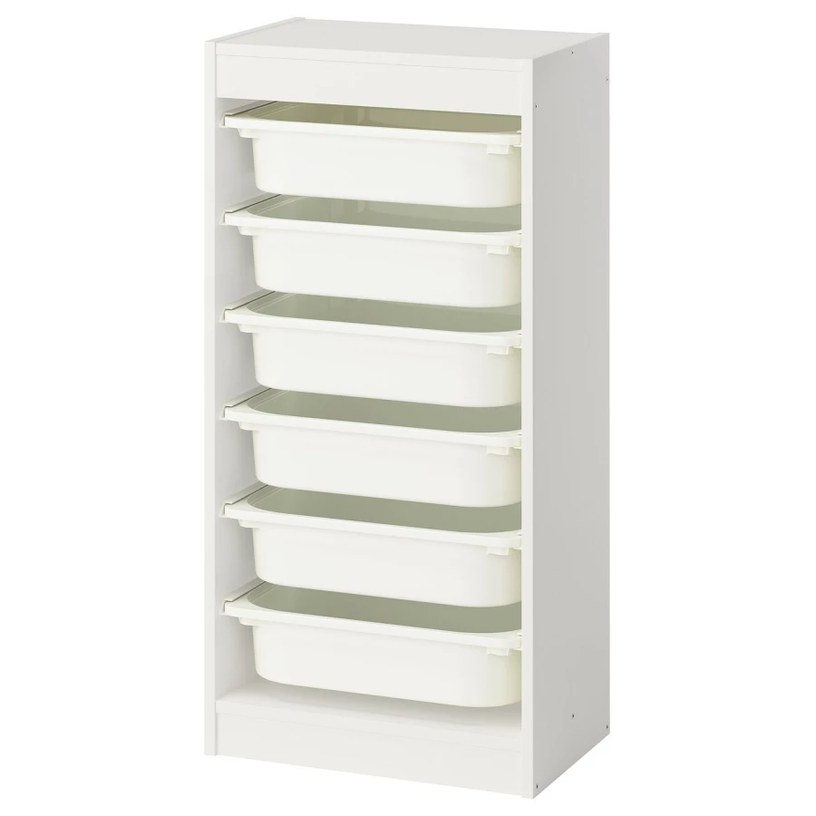 Шкаф с ящиком IKEA TROFAST/ТРУФАСТ ИКЕА, 46х30х94 см, белый (изображение №1)