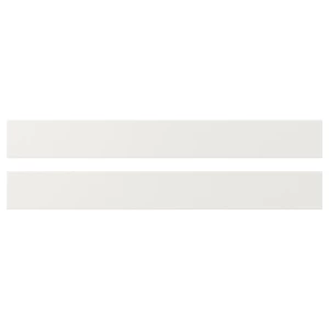 Фасад ящика, 2 шт. - IKEA VEDDINGE, 10х80 см, белый, ВЕДИНГЕ ИКЕА