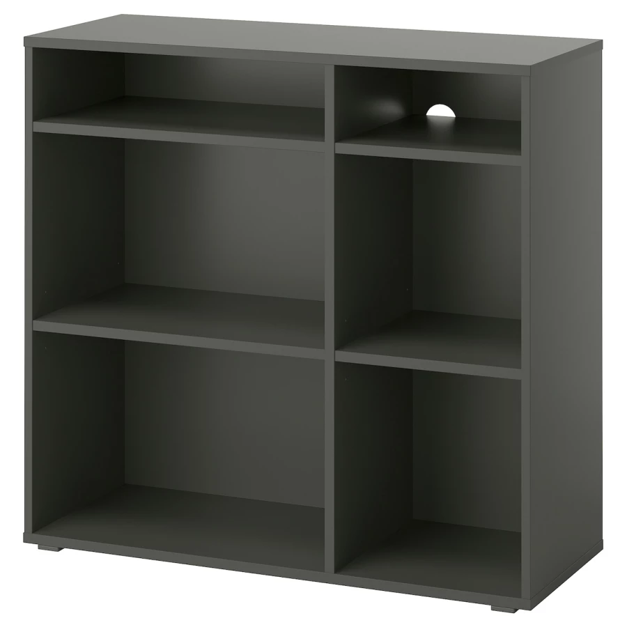 Книжный шкаф  - VIHALS IKEA/ ВИХАЛС ИКЕА,95х37х90 см,  черный (изображение №1)