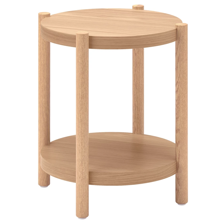 Придиванный столик - IKEA LISTERBY/ИКЕА ЛИСТЕРБИ, 50х50х56 см, дубовый шпон (изображение №1)