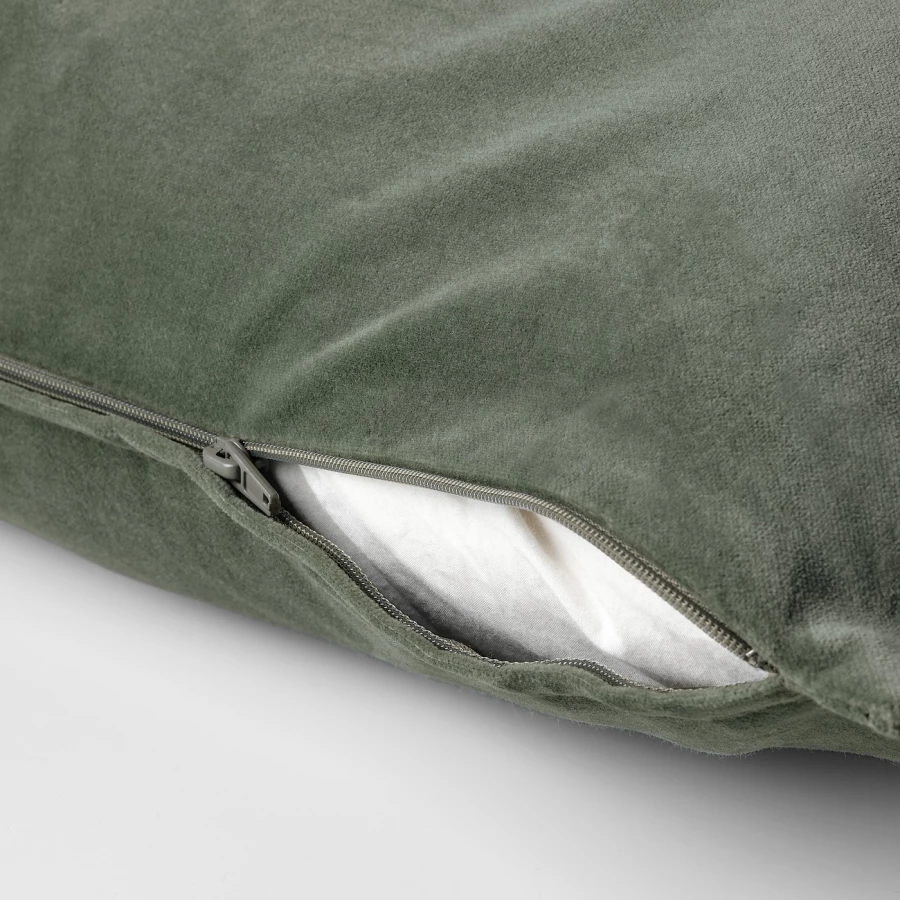 Чехол на подушку - SANELA IKEA/ САНЕЛА ИКЕА, 50х50 см, зеленый (изображение №3)