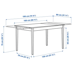 Второе фото. NÄSINGE Раздвижной стол ИКЕА