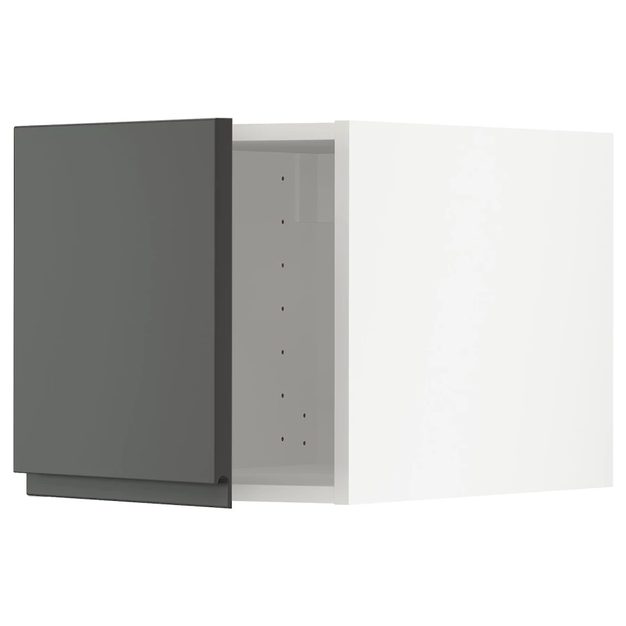 METOD Навесной шкаф - METOD IKEA/ МЕТОД ИКЕА, 40х40 см, белый/темно-серый (изображение №1)