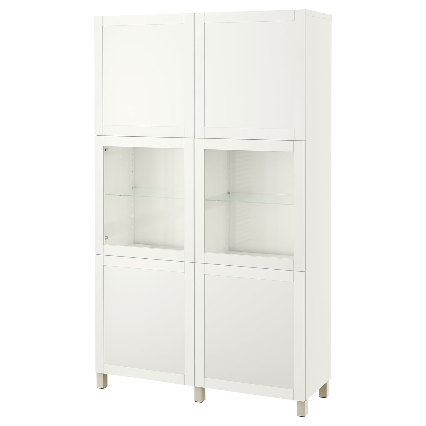 Книжный шкаф - BESTÅ/ BESTА IKEA/ БЕСТА/БЕСТО ИКЕА, 202х120 см, белый