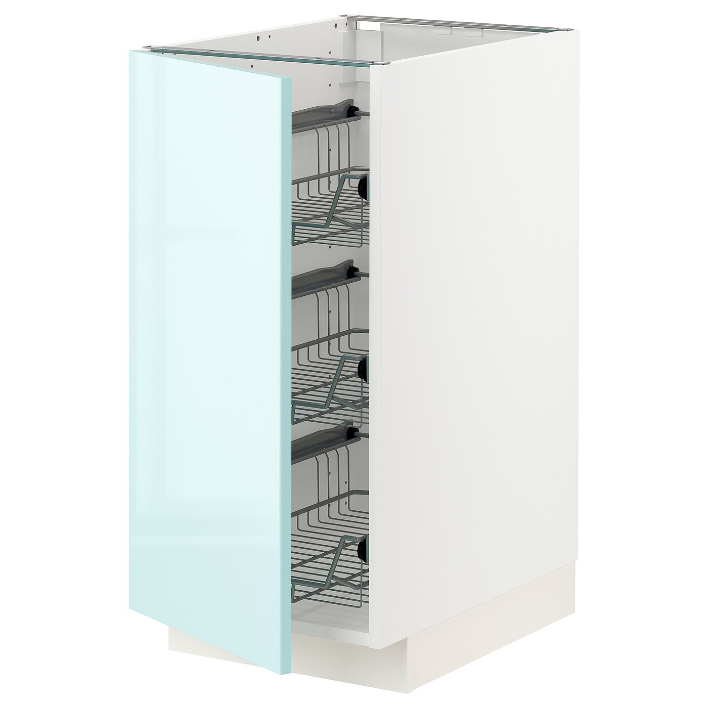 Напольный шкаф  - IKEA METOD MAXIMERA, 88x62x40см, белый/голубой, МЕТОД МАКСИМЕРА ИКЕА