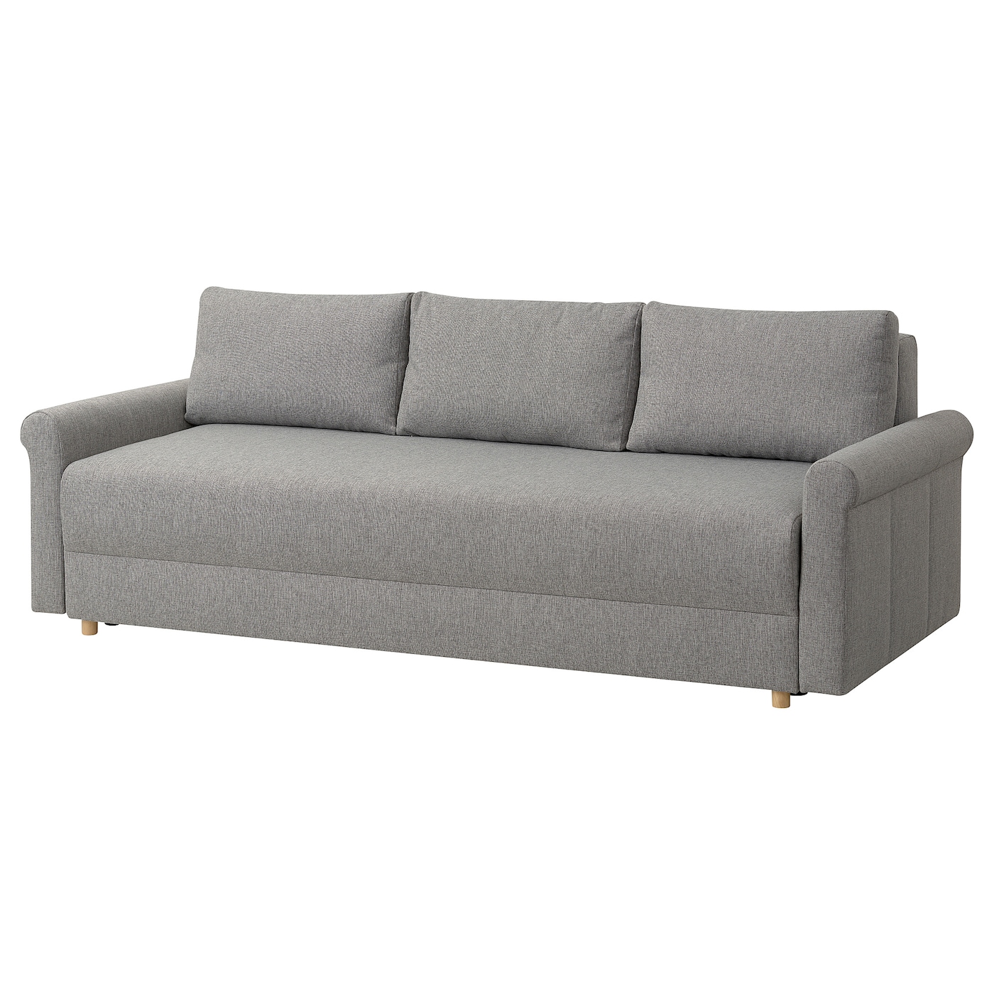 3-местный диван-кровать - IKEA DÅNHULT/DANHULT,  78x96x220см, серый, ДАНХУЛЬТ ИКЕА