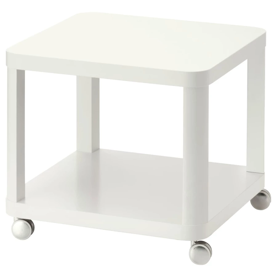 Столик придиванный - IKEA TINGBY/ТИНГБИ ИКЕА, 45х50х50 см, белый (изображение №1)