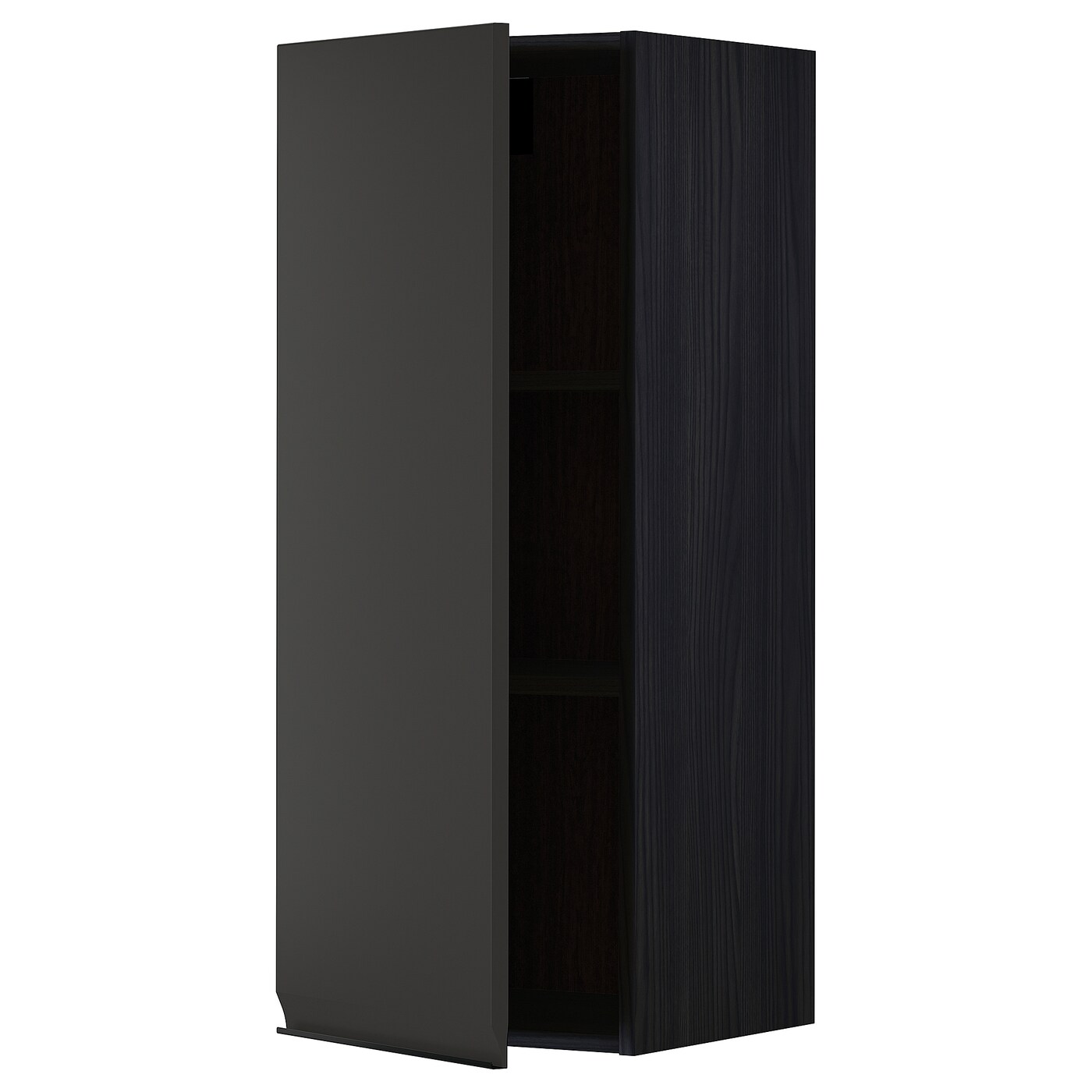 Навесной шкаф с полкой - METOD IKEA/ МЕТОД ИКЕА, 100х40 см, черный