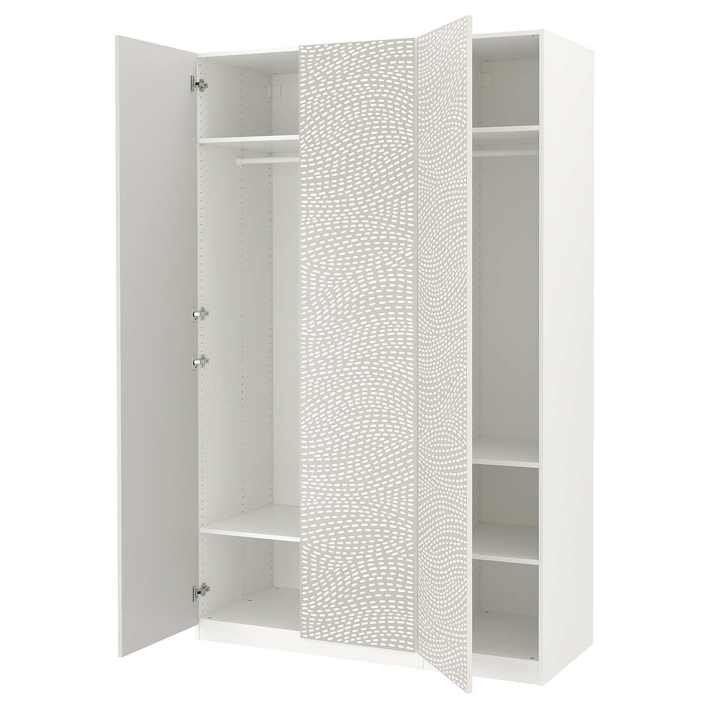 Шкаф - IKEA PAX/MISTUDDEN/ПАКС/МИСТУДДЕН ИКЕА, 60х150х236,4 см, белый/серый
