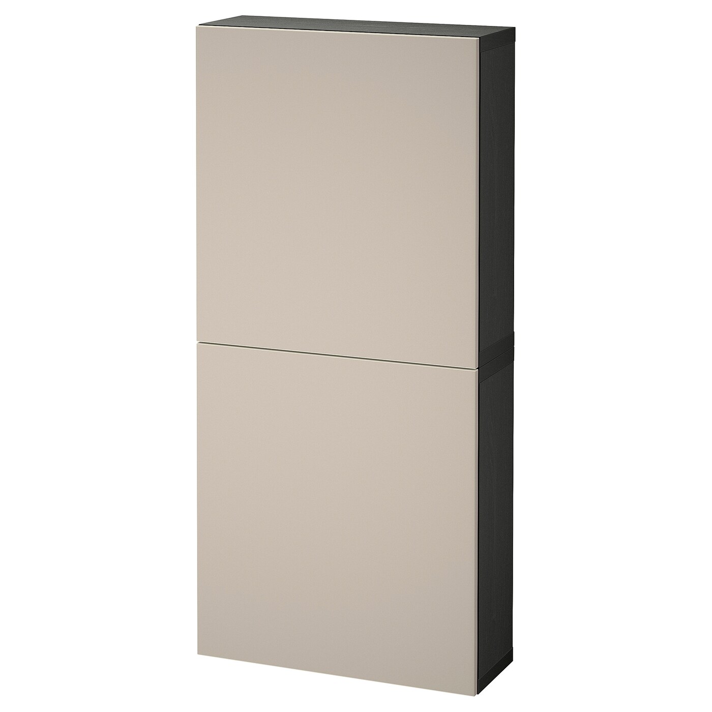 Навесной шкаф - IKEA BESTÅ/BESTA, 60x22x128 см, серый, Бесто ИКЕА