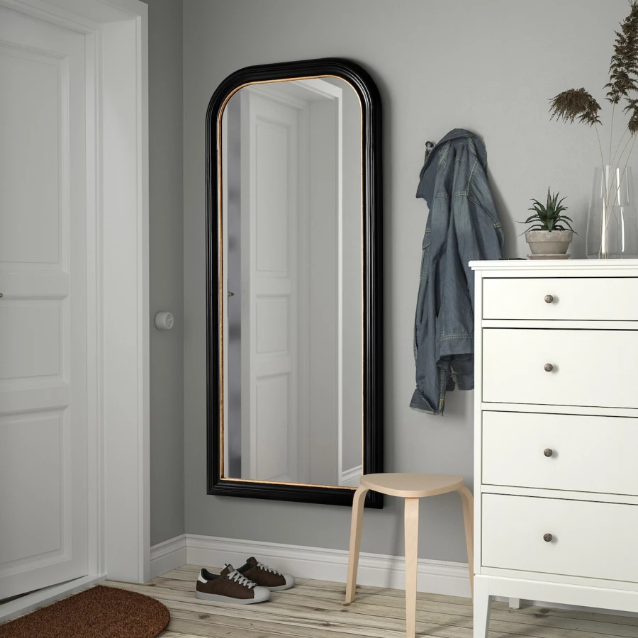 Зеркало - ALMARÖD / ALMARОD IKEA/  АЛМАРОД ИКЕА, 75х170 см,  черный (изображение №2)