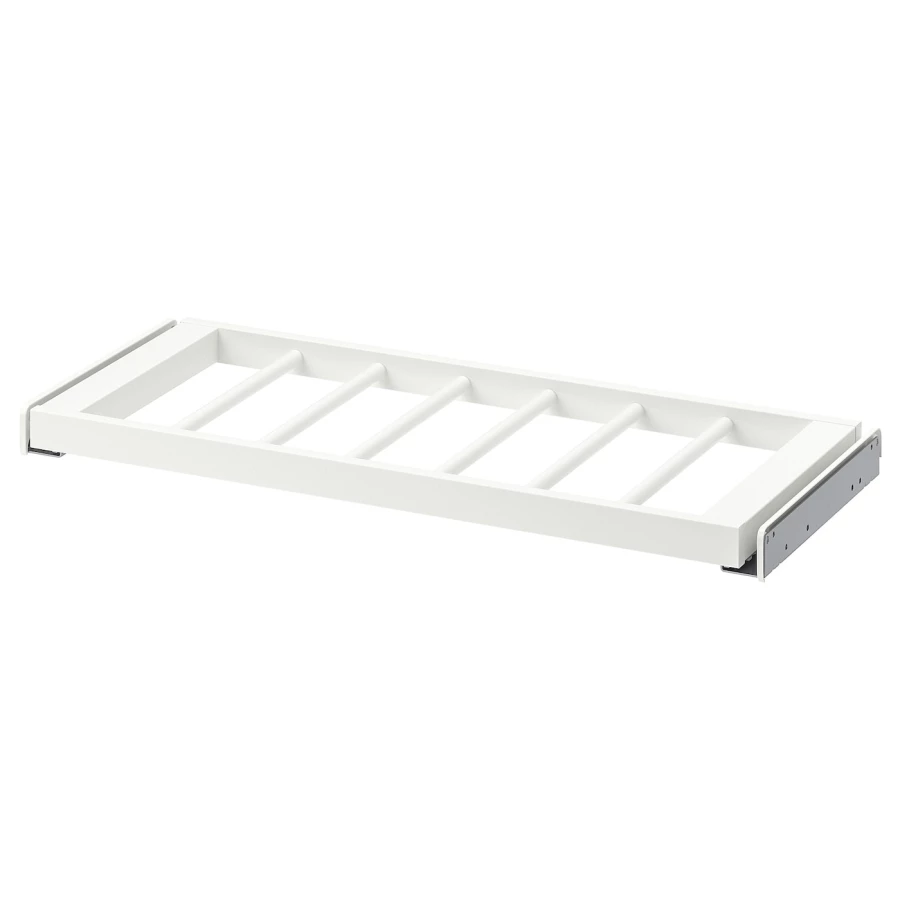 Выдвижная вешалка для брюк - IKEA KOMPLEMENT/ КОМПЛИМЕНТ ИКЕА, 75x35 см, белый (изображение №1)