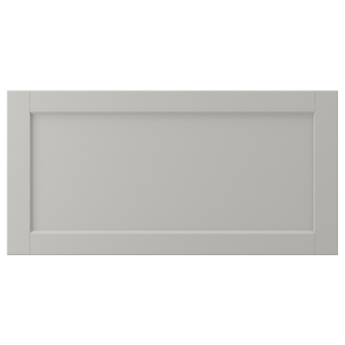 Фасад ящика - IKEA LERHYTTAN, 40х80 см, светло-серый, ЛЕРХЮТТАН ИКЕА