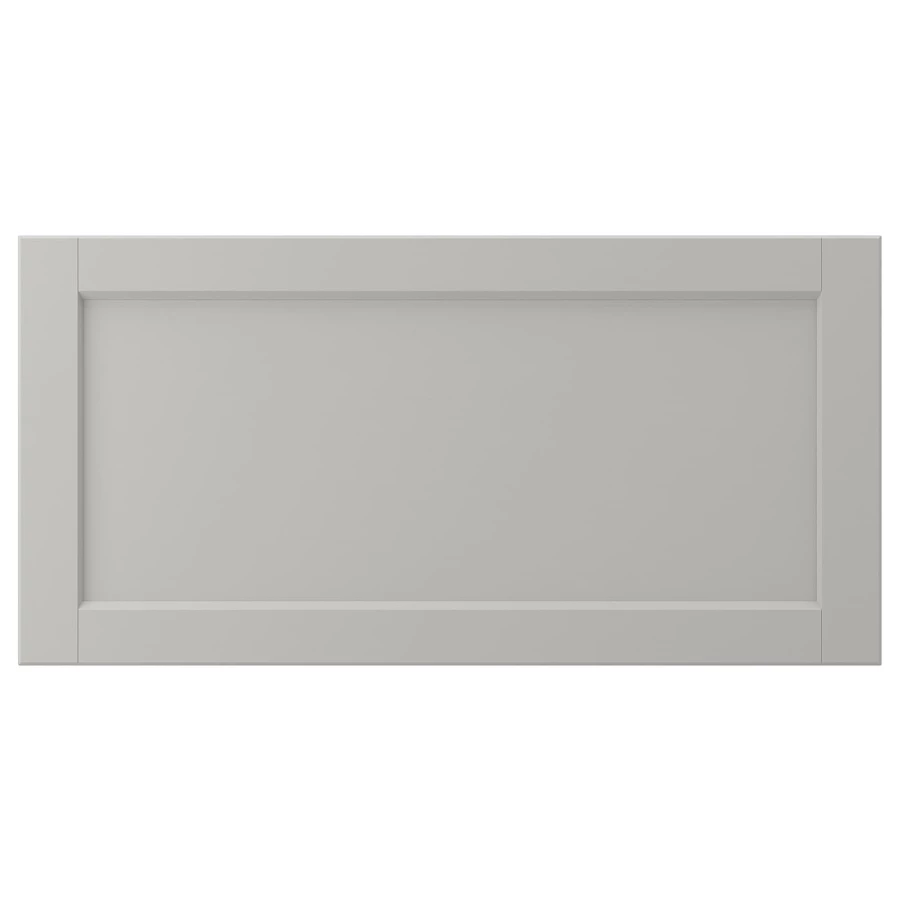 Фасад ящика - IKEA LERHYTTAN, 40х80 см, светло-серый, ЛЕРХЮТТАН ИКЕА (изображение №1)