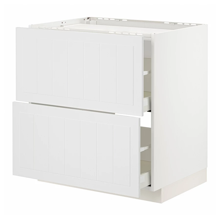 Напольный шкаф - METOD / MAXIMERA IKEA/ МЕТОД/ МАКСИМЕРА ИКЕА,  80х88 см, белый (изображение №1)