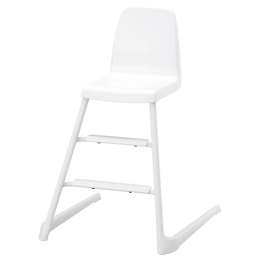 Стул детский - IKEA LANGUR/ ЛАНГУР ИКЕА, 82х56 см, белый (изображение №1)