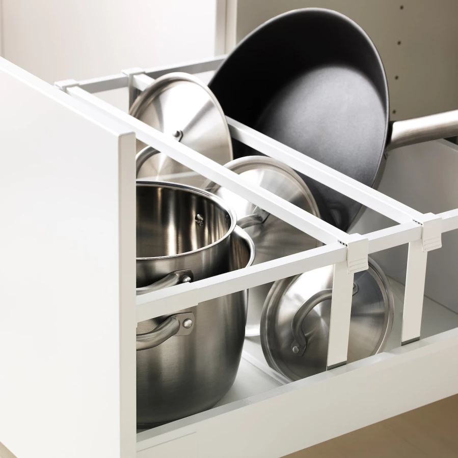 Модульный шкаф - METOD / MAXIMERA IKEA/ МЕТОД / МАКСИМЕРА ИКЕА, 228х60 см, голубой/белый (изображение №3)