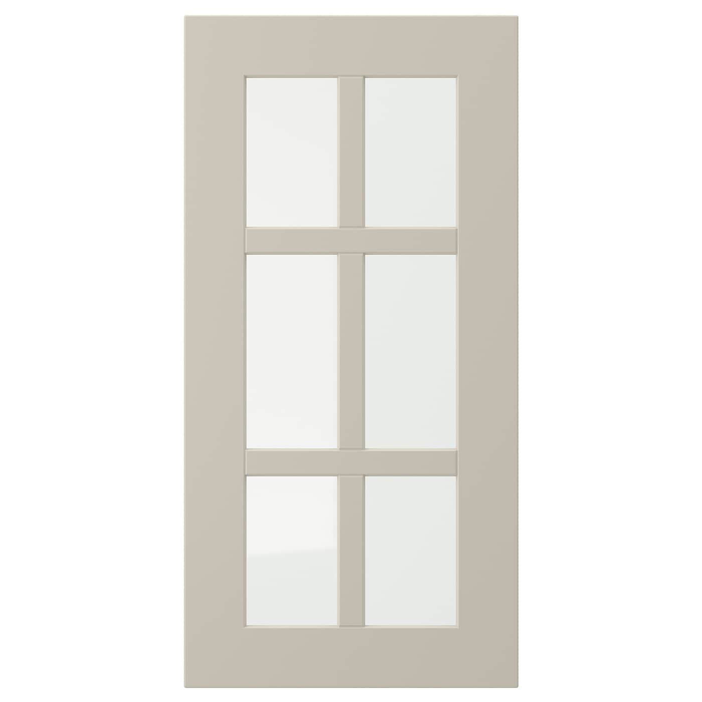 Дверца со стеклом - IKEA STENSUND, 60х30 см, бежевый, СТЕНСУНД ИКЕА