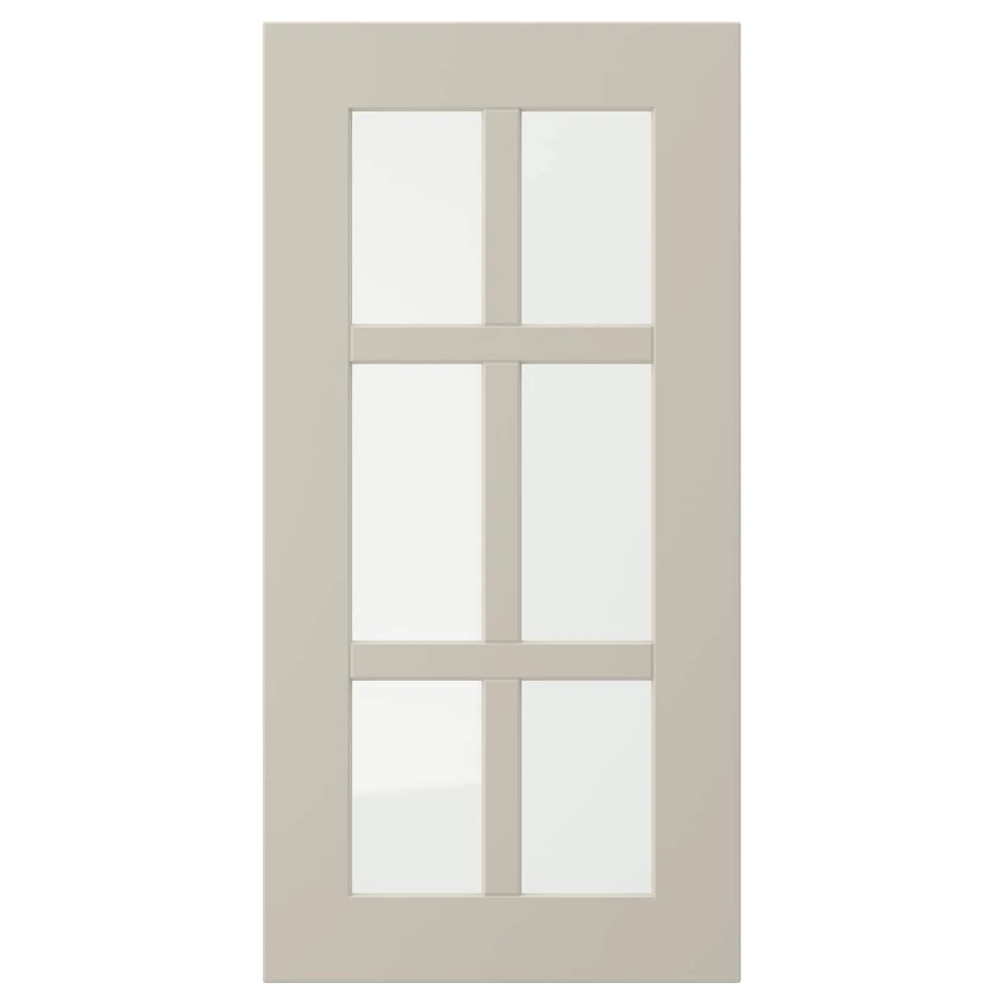 Дверца со стеклом - IKEA STENSUND, 60х30 см, бежевый, СТЕНСУНД ИКЕА (изображение №1)