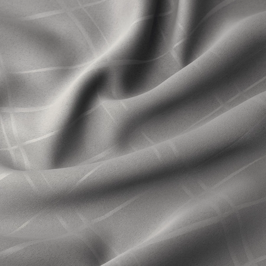 Затемняющая штора, 2 шт. - IKEA PRAKTTIDLÖSA/PRAKTTIDLOSA, 300х145 см, серый, ПРАКТТИДЛОСА ИКЕА (изображение №5)