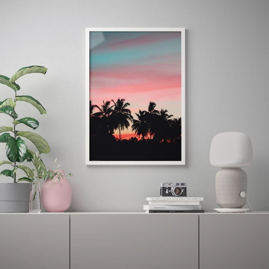Постер - IKEA BILD, 50х70 см, «Закат пальмы», БИЛЬД ИКЕА (изображение №2)