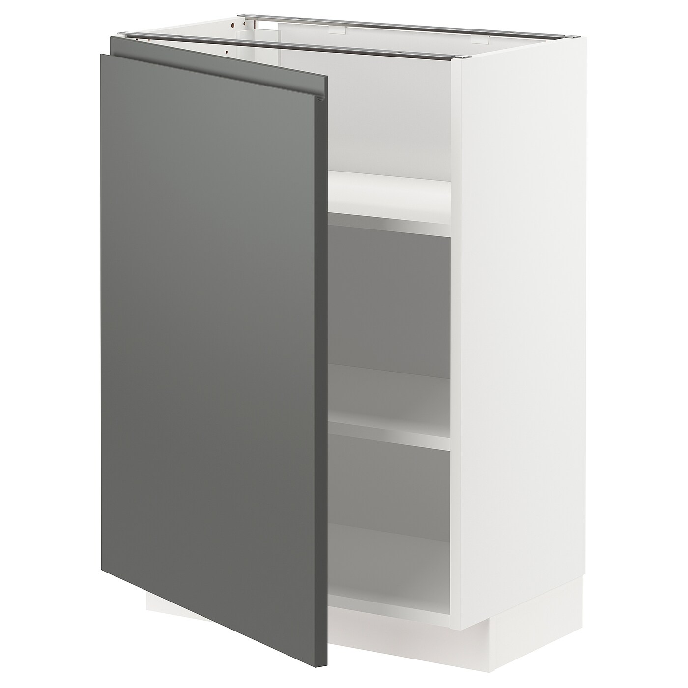 Напольный кухонный шкаф  - IKEA METOD MAXIMERA, 88x39,5x60см, белый/темно-серый, МЕТОД МАКСИМЕРА ИКЕА