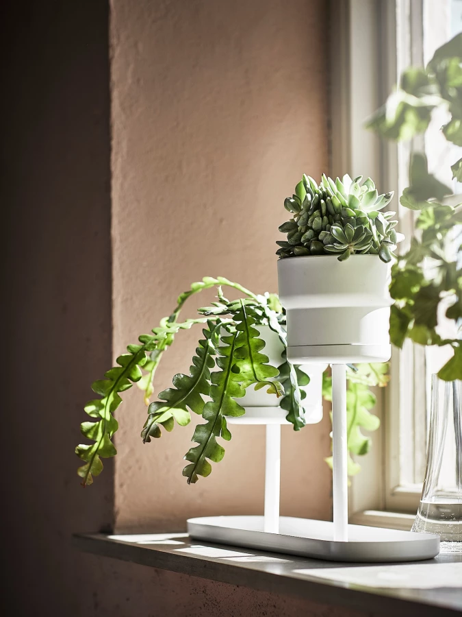 Подставка для растений - IKEA CHILISTRÅN/CHILISTRAN, 24 см, белый, ЧИЛИСТРОН ИКЕА (изображение №5)