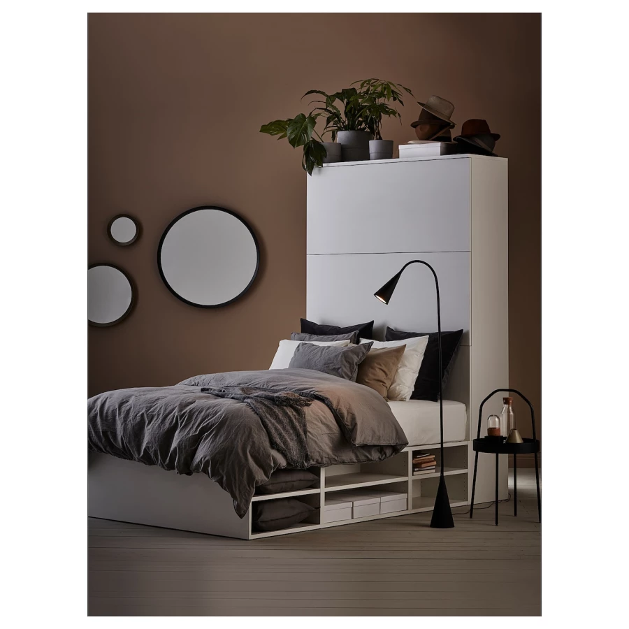 Комплект мебели д/спальни  - IKEA PLATSA, 43x244x140см, белый, ПЛАТСА ИКЕА (изображение №3)