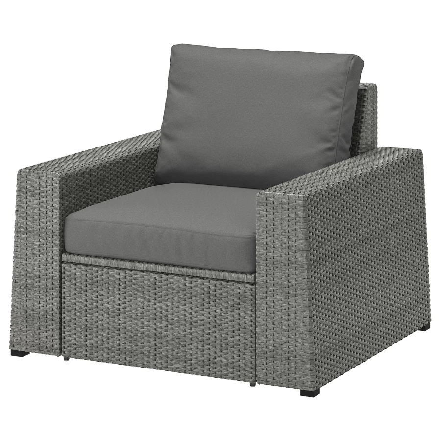 Садовое кресло - IKEA SOLLERÖN/SOLLERON, 88x82x98см, серый, СОЛЛЕРОН ИКЕА (изображение №1)