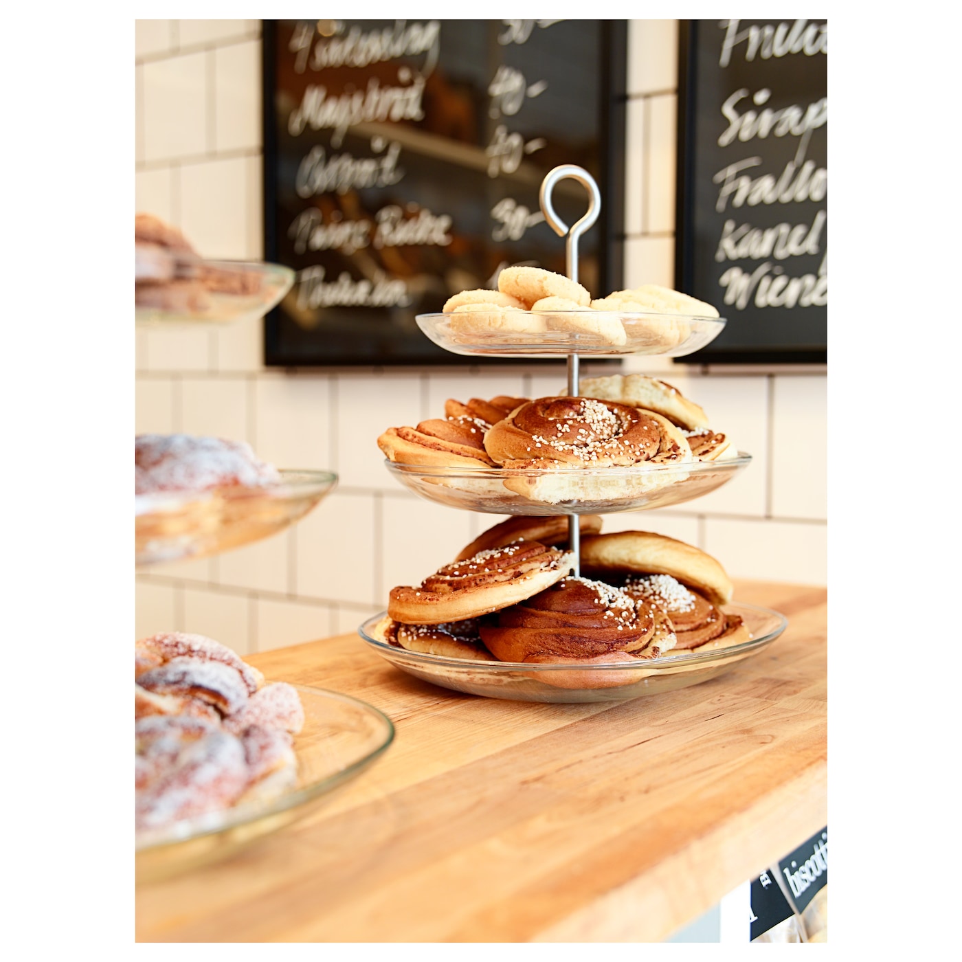 Ikea wooden plate holder sales