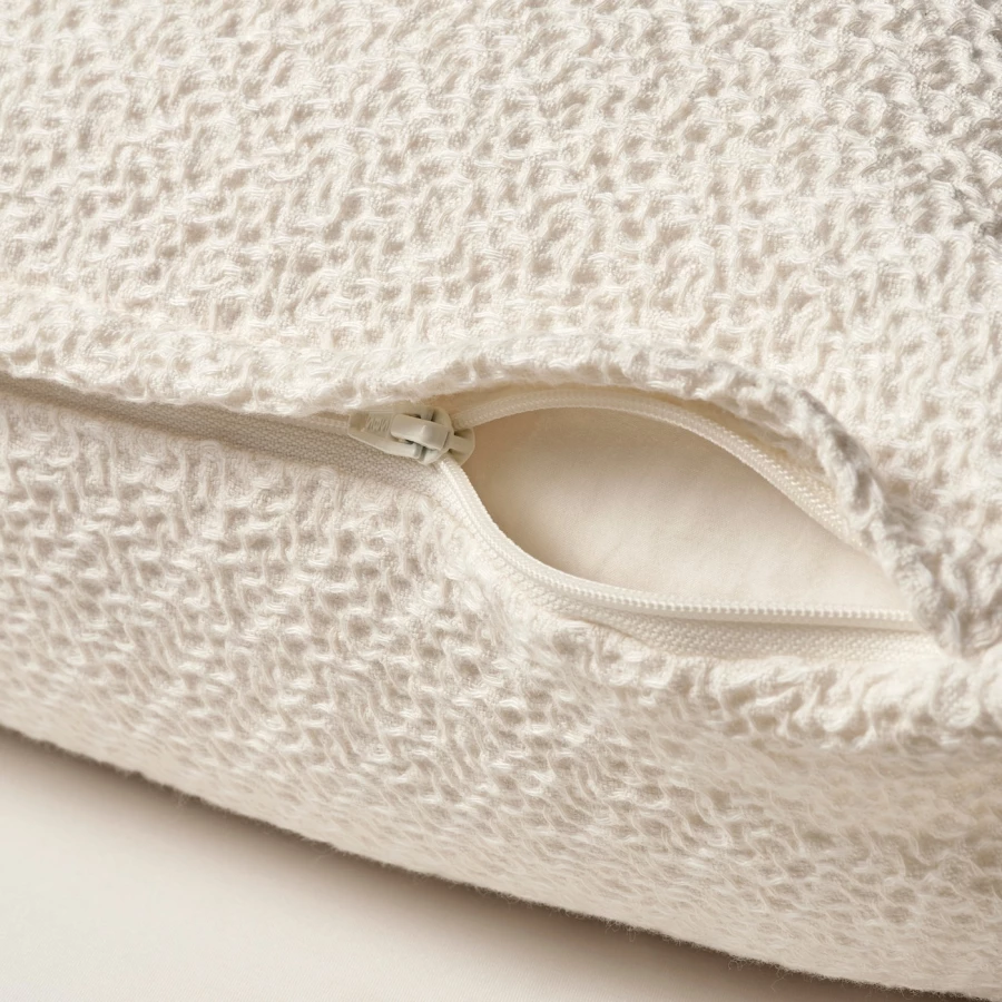 Чехол на подушку - HEDSÄV / HEDSАV  IKEA/ ХЕДСЭВ ИКЕА, 50х50 см,  белый (изображение №2)