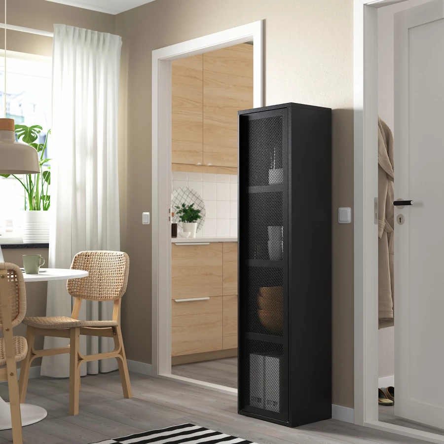 Шкаф с дверцами - IKEA IVAR/ИВАР ИКЕА, 160х30х40 см, черный (изображение №3)