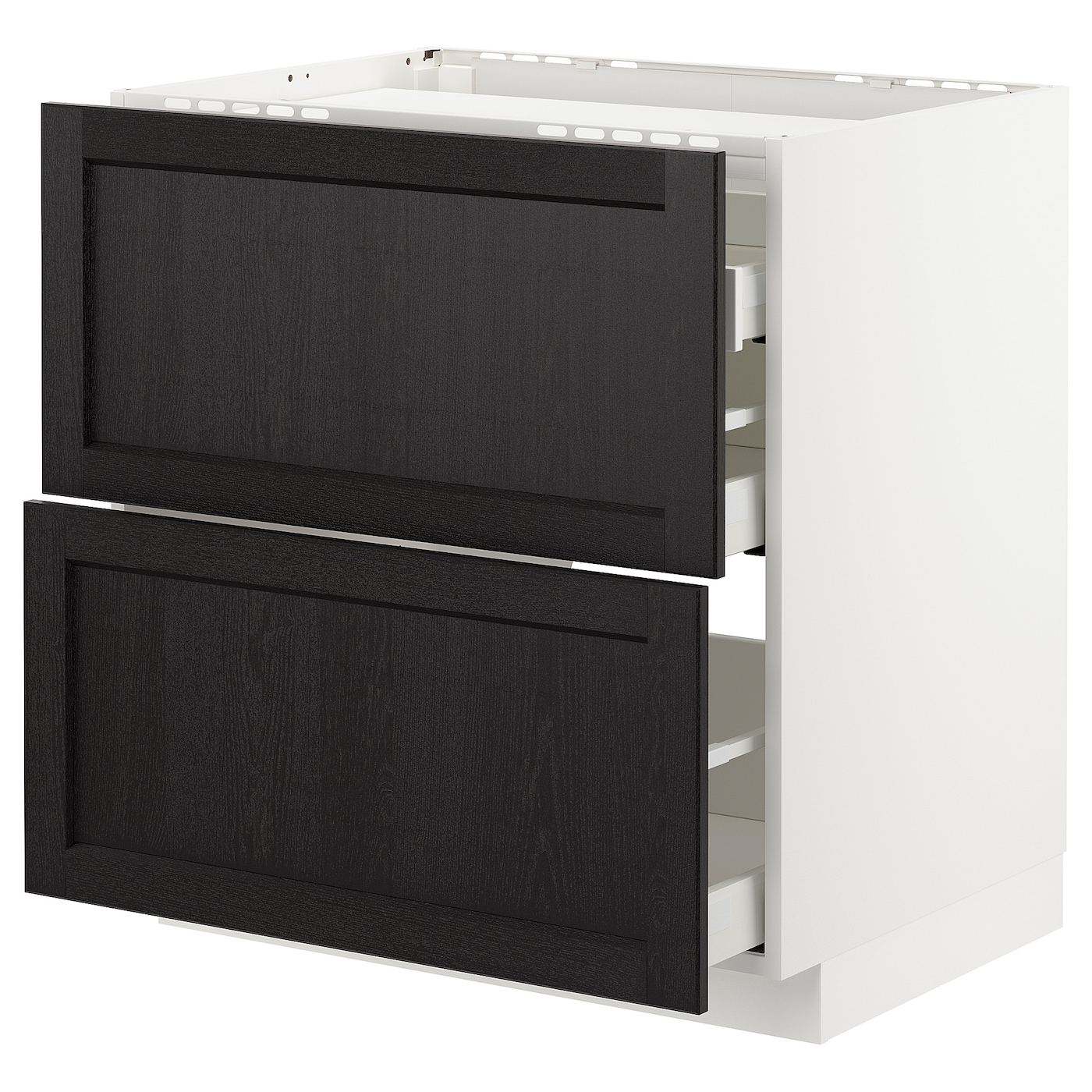 Напольный шкаф  - IKEA METOD MAXIMERA, 88x61,8x80см, белый/черный, МЕТОД МАКСИМЕРА ИКЕА
