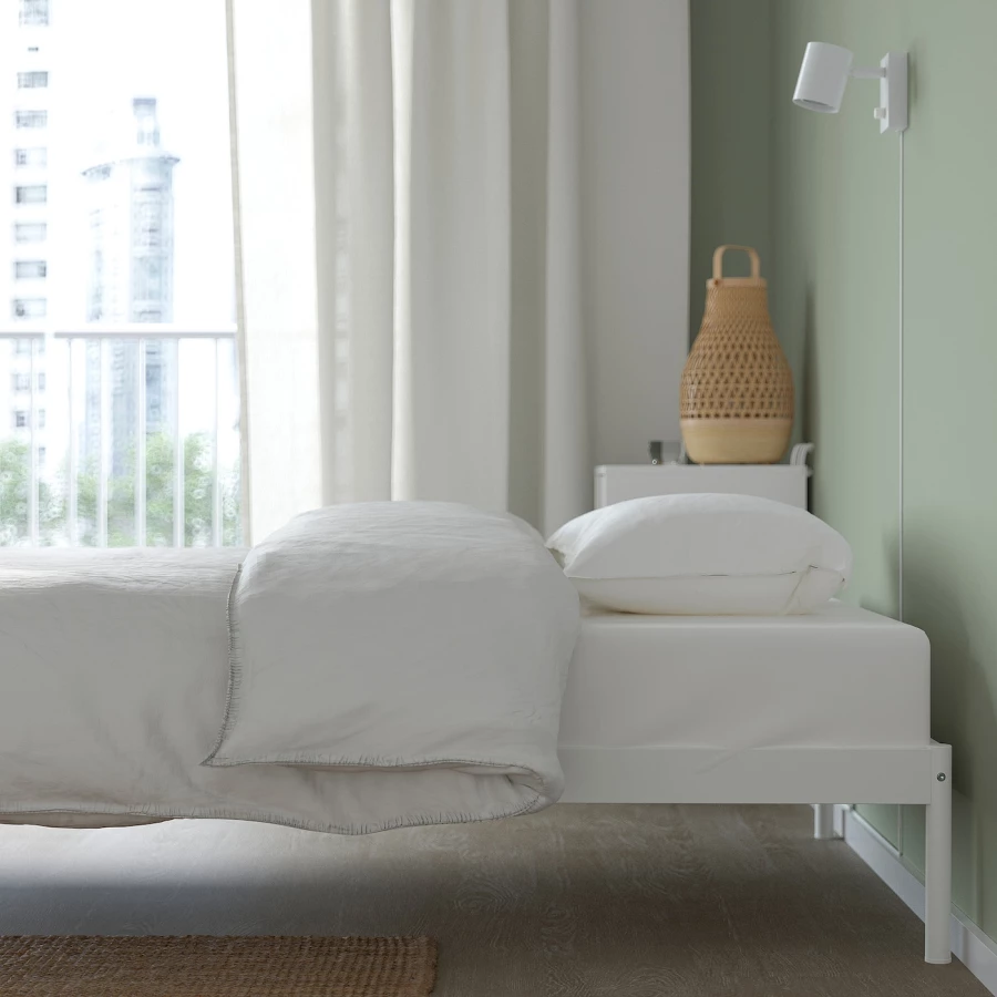 Каркас кровати - IKEA VEVELSTAD, 200х90 см, белый, ВЕВЕЛСТАД ИКЕА (изображение №3)