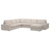 4-местный угловой диван и кушетка - IKEA KIVIK, 83x95x257/347см, бежевый, КИВИК ИКЕА