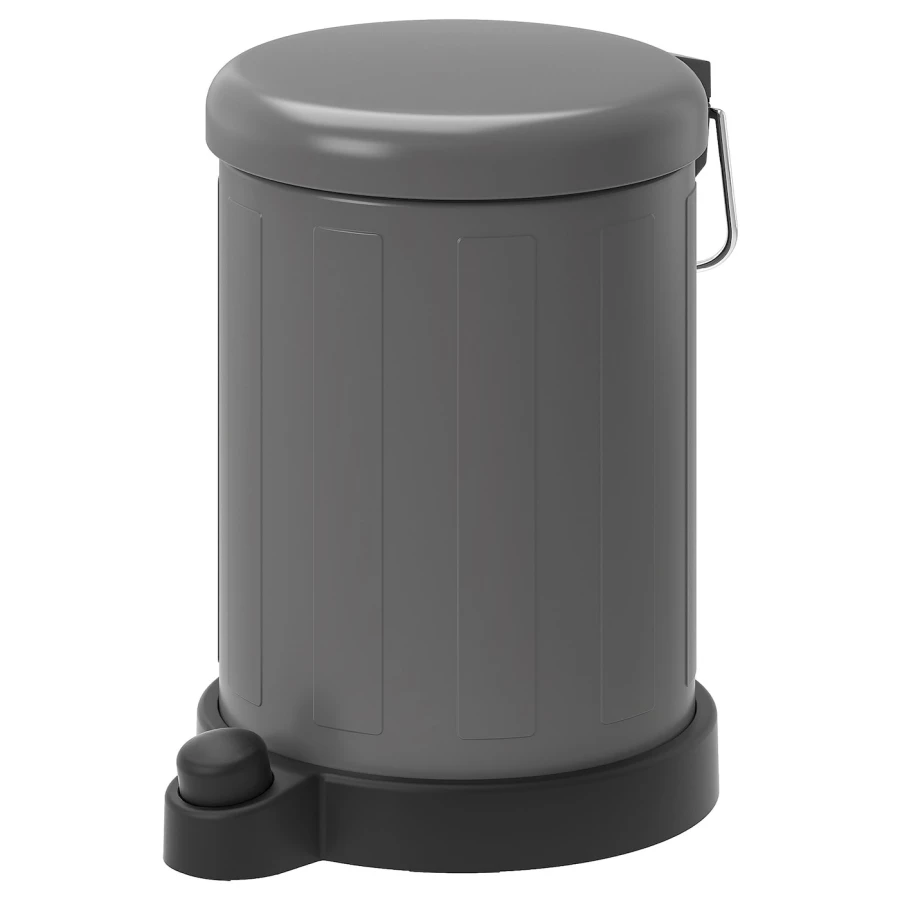 Корзина для мусора - IKEA TOFTAN, 4л, серый, ТОФТАН ИКЕА (изображение №1)