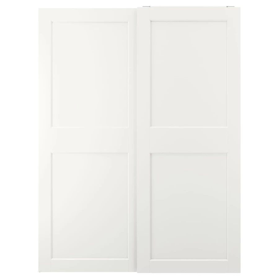 Пара рам раздвижных дверей - GRIMO IKEA/ ГРИМО ИКЕА, 150х201 см, белый (изображение №1)