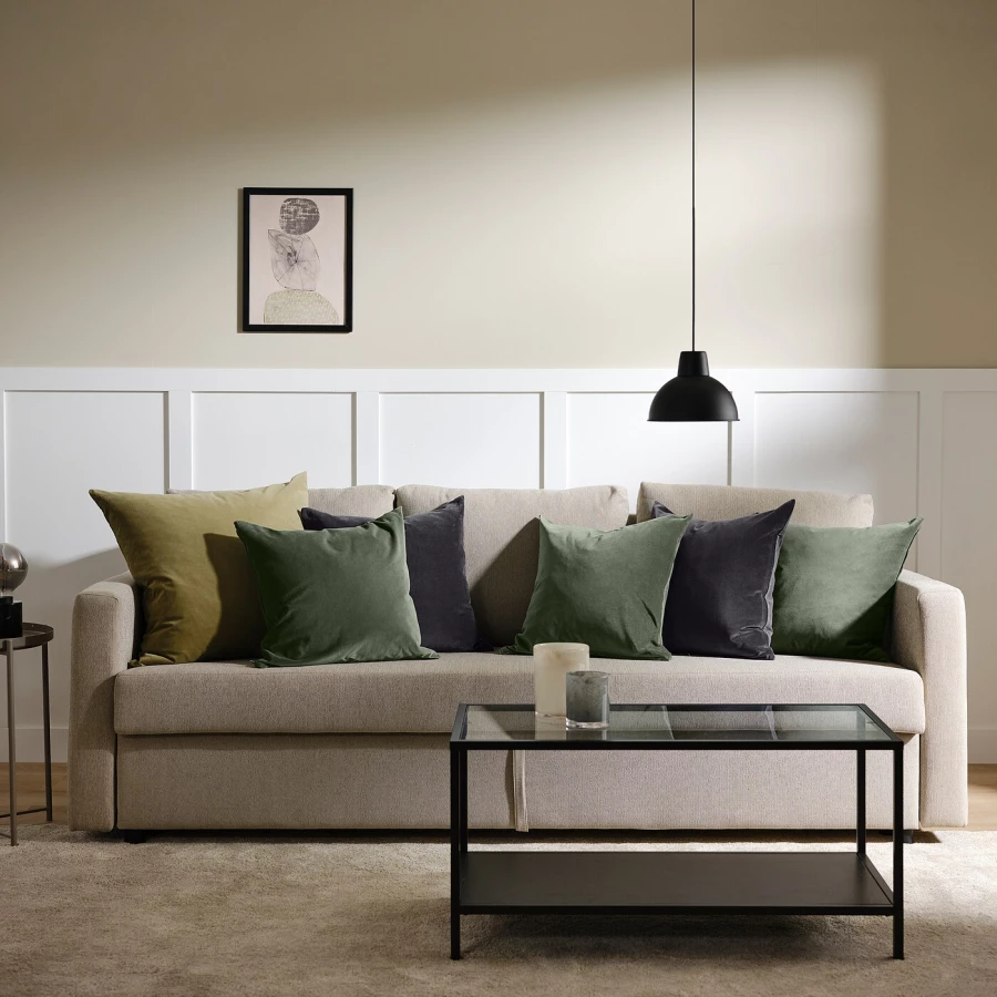 Чехол на подушку - SANELA IKEA/ САНЕЛА ИКЕА, 50х50 см, серый (изображение №6)