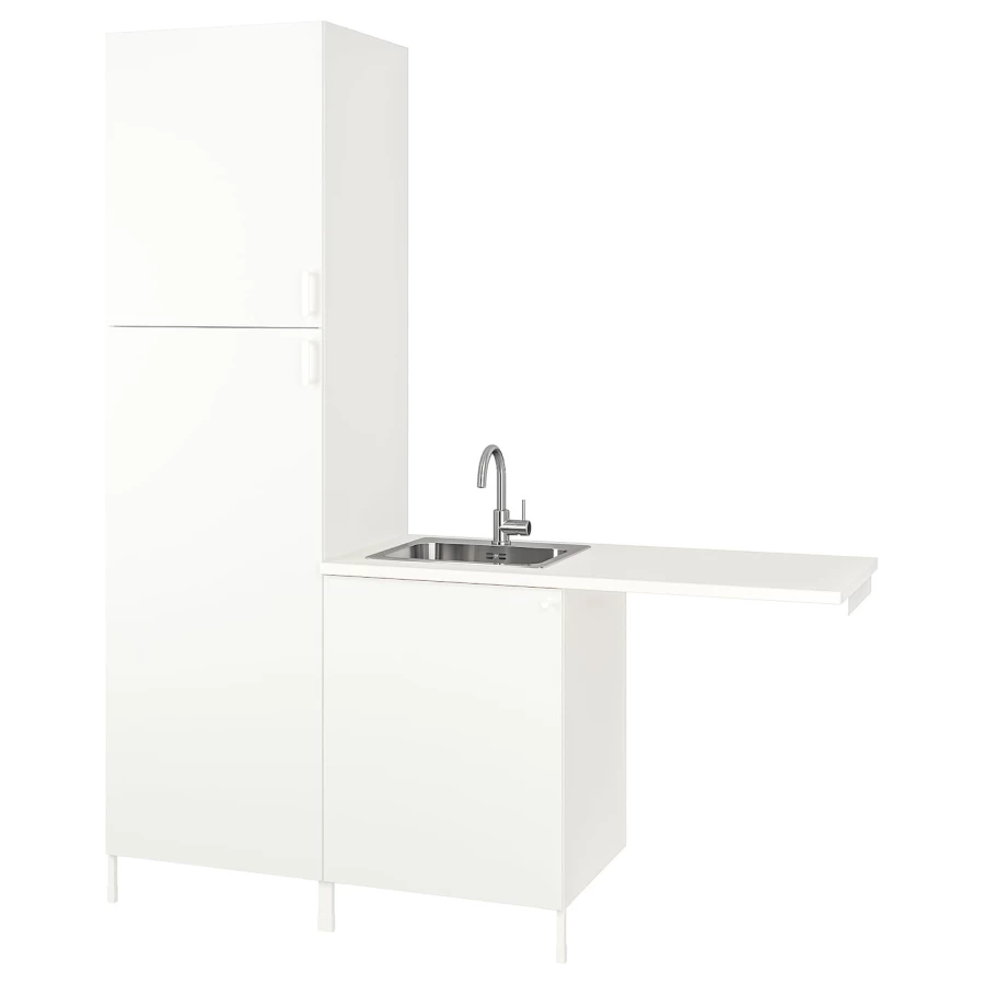 Комбинация для ванной - IKEA ENHET, 183х63.5х222.5 см, белый, ЭНХЕТ ИКЕА (изображение №1)